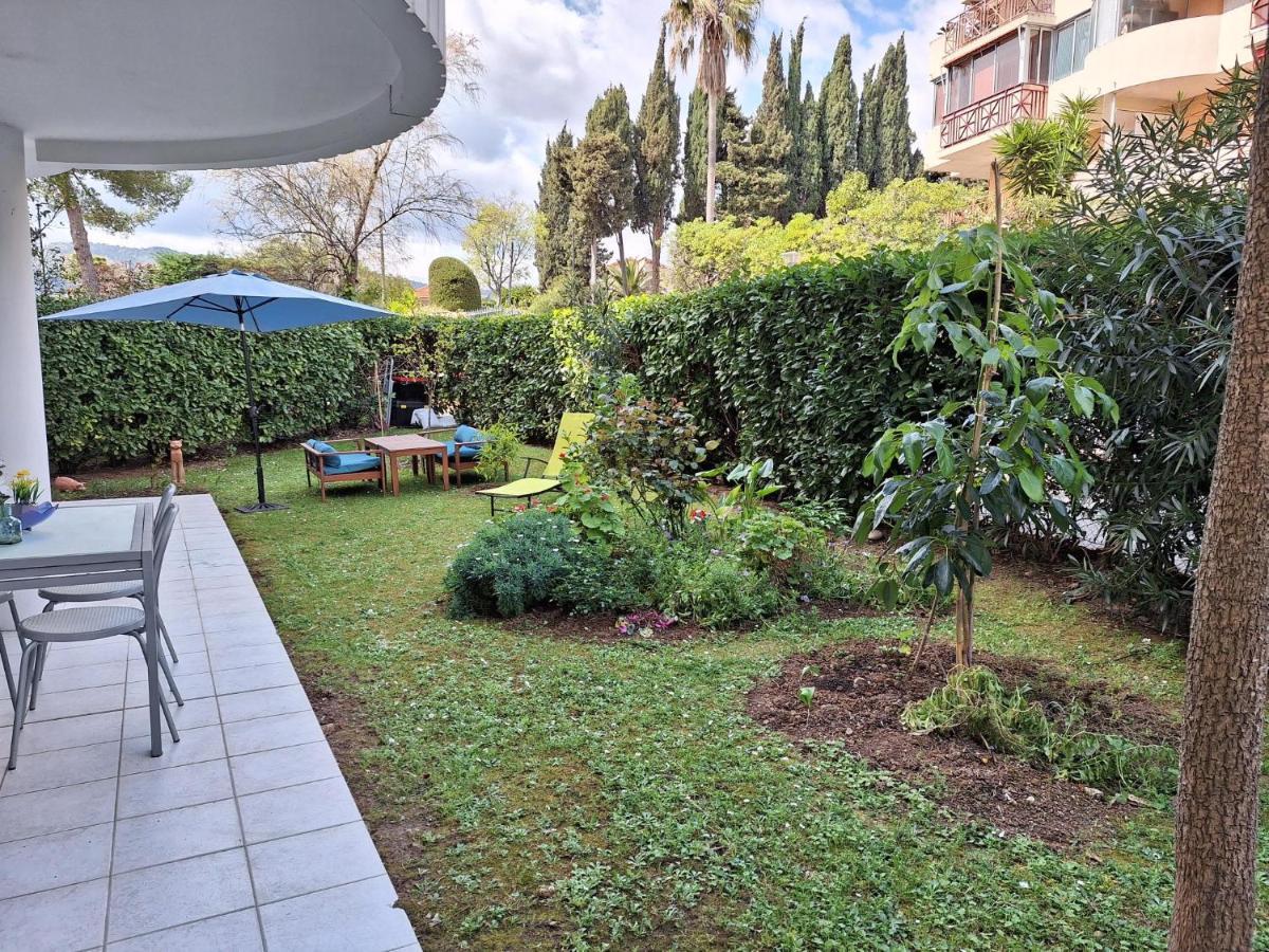 Charmant Appartement Residentiel Avec Terrasse, Jardin Privatif Et Piscine A Cannes Eksteriør bilde