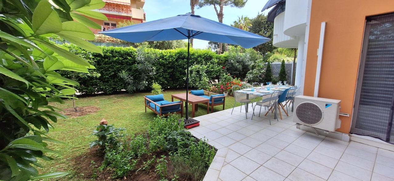 Charmant Appartement Residentiel Avec Terrasse, Jardin Privatif Et Piscine A Cannes Eksteriør bilde